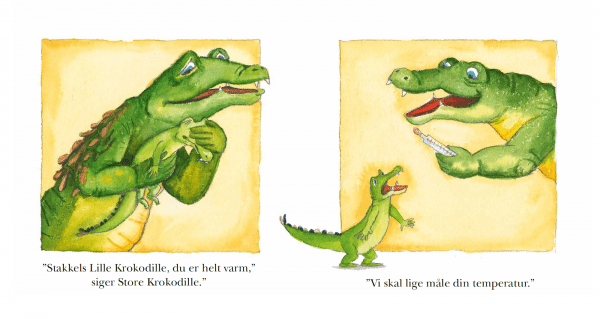 Lille Krokodille er syg; E-bog